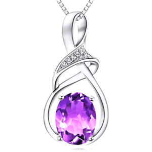 Amethyst Crystal Pendant Necklace