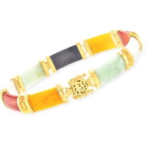 Multicolored Jade Bracelet